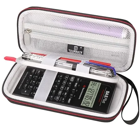 Tourmate Hard Storage Case for Texas Instruments BA II Plus Professional Calculator